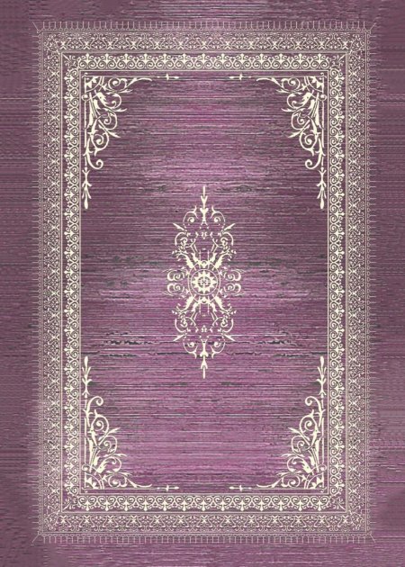 كفر سجاد بنفسجي مزخرف