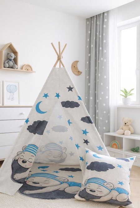 خيمة " الدب الازرق"